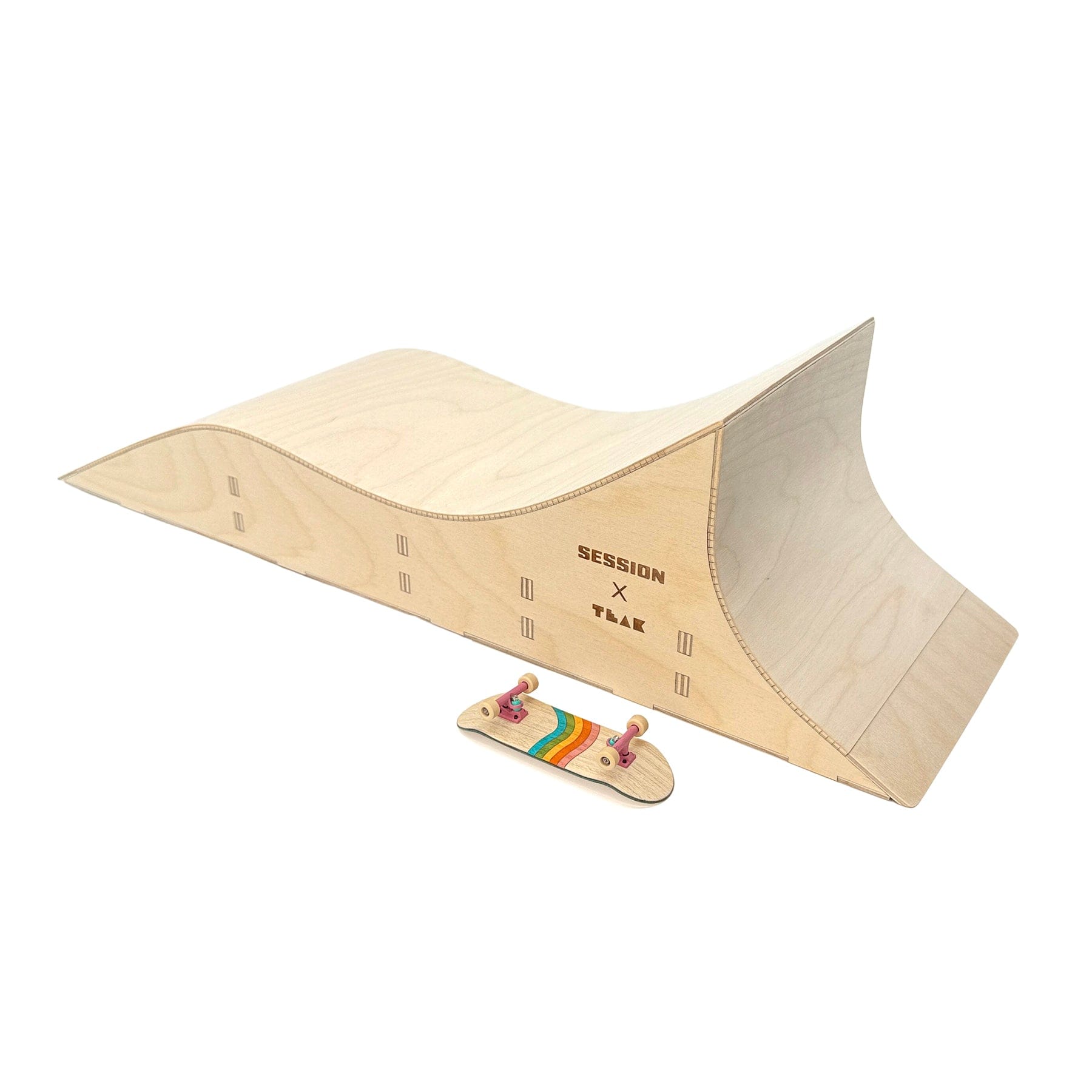 Teak Ramp The Shark - Quarter Pipe + Mellow Wave Ramp – Teak Tuning Pro Fingerboards