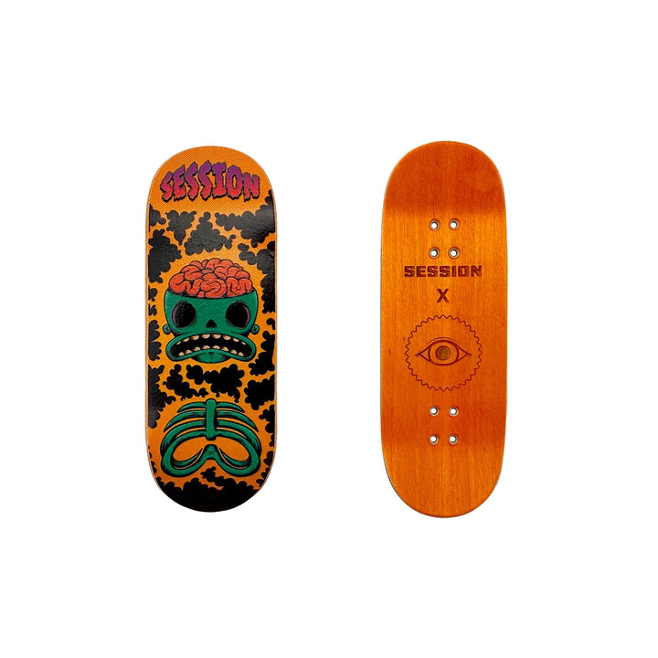 Session Fingerboards SESSION x TUIBZ Collab Decks - SHOCK (Orange) - 32mm OR 34mm