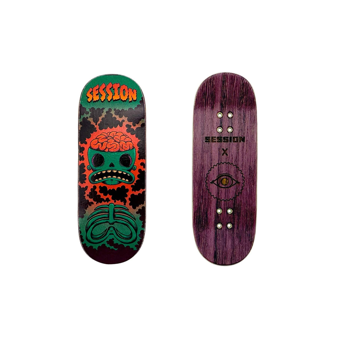 Session Fingerboards SESSION x TUIBZ Collab Decks - SHOCK (Teal) - 32mm OR 34mm