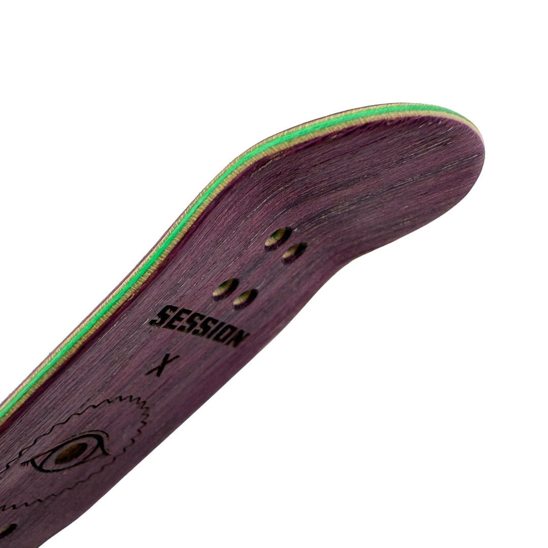 Session Fingerboards SESSION x TUIBZ Collab Decks - SHOCK (Teal) - 32mm OR 34mm