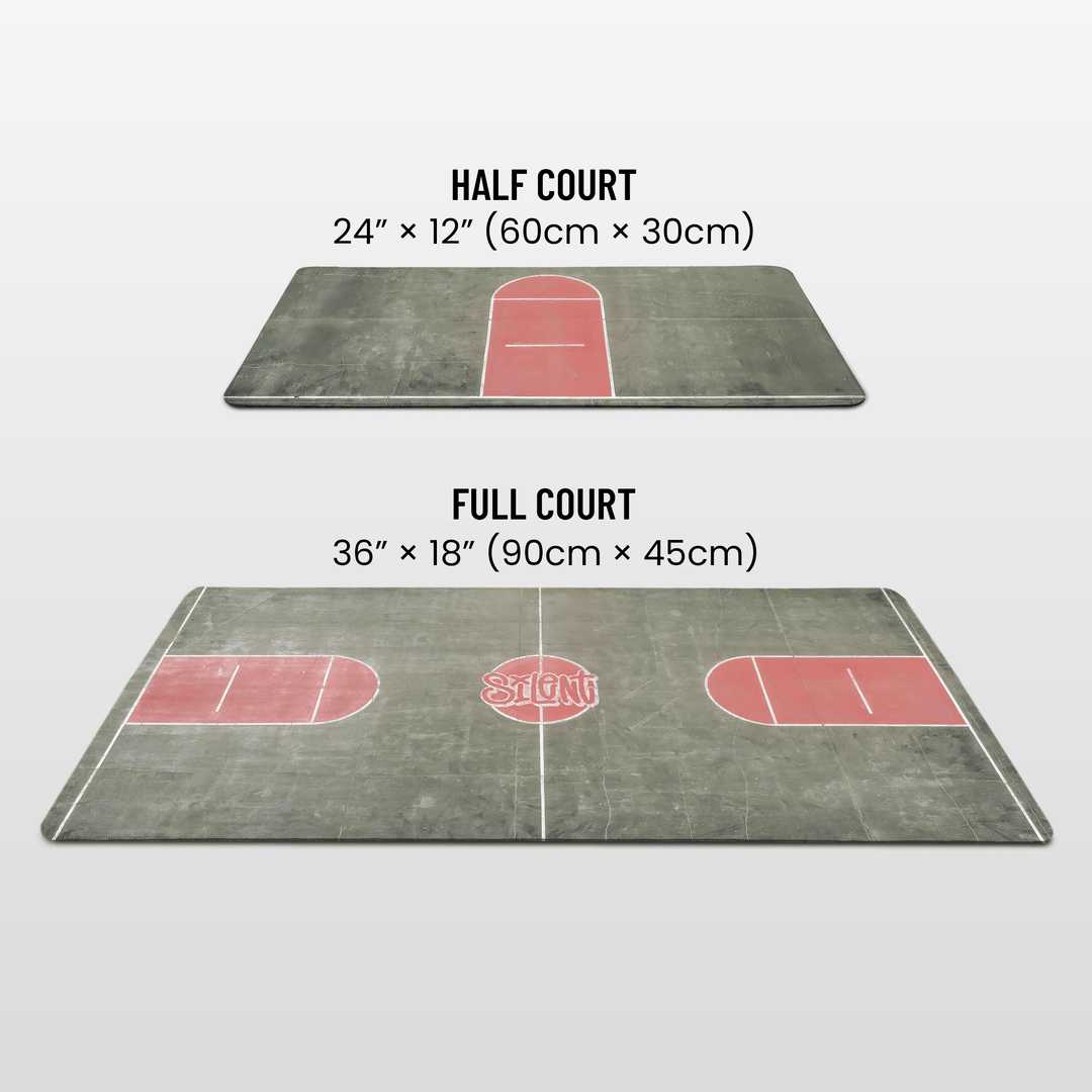 Silent Obstacles Silent Basketball Court, Half Court - Quiet Fingerboard Surface Pad