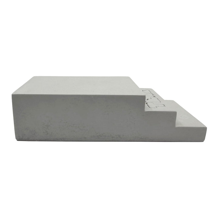 Teak Tuning - Monument Series Monument Series Concrete - "The Stoop" Manual Pad Stairs - 6" Long, 3" Wide - Sterling Gray Colorway