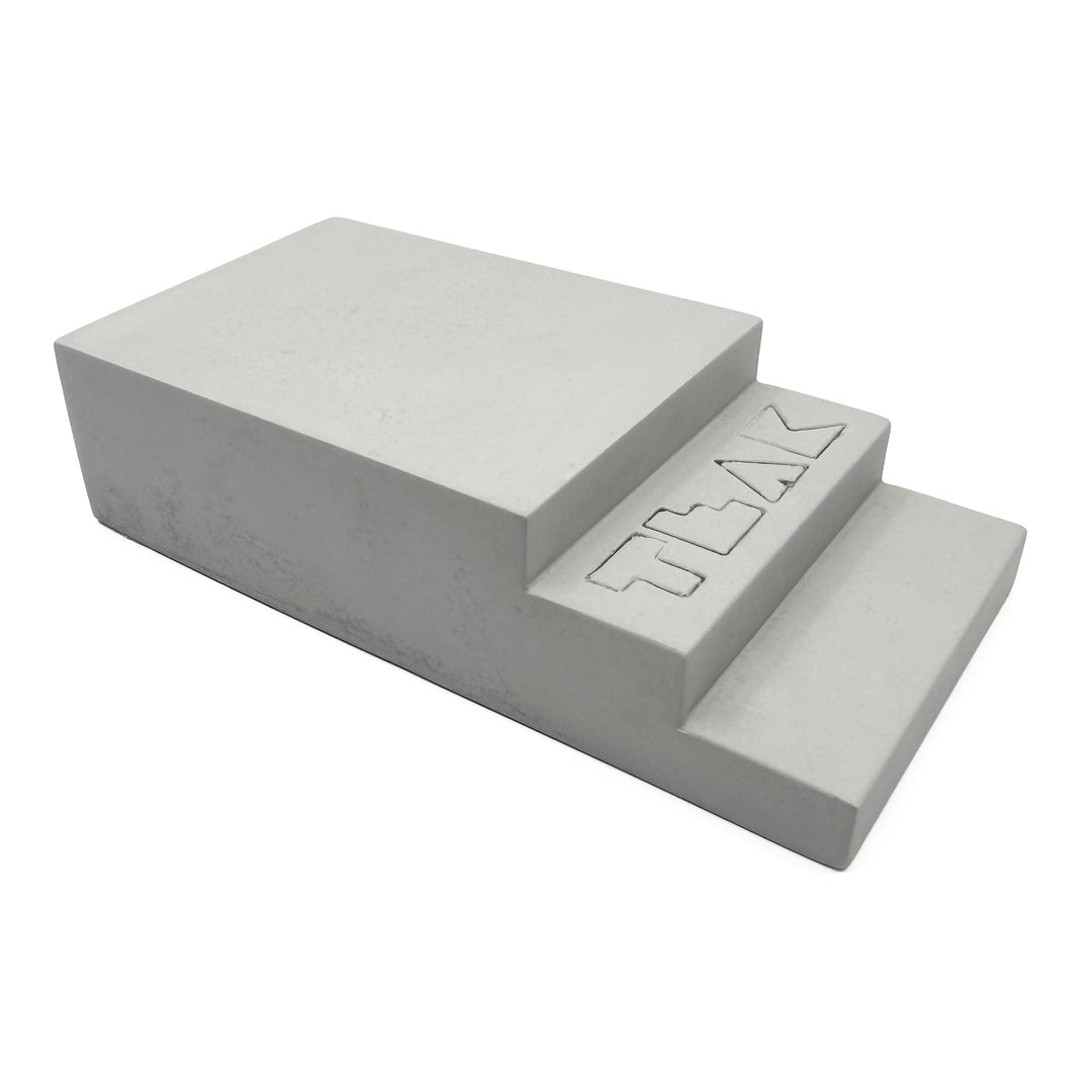 Teak Tuning - Monument Series Monument Series Concrete - "The Stoop" Manual Pad Stairs - 6" Long, 3" Wide - Sterling Gray Colorway