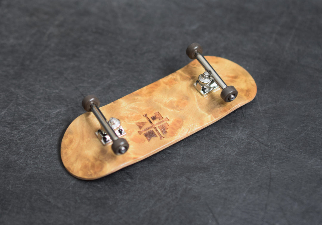 Teak Tuning 34mm Prolific Gen2 Fingerboard Complete - "Out of the Woods" Colorway - Gen2 Prodigy Trucks + Pro Duro Bubble Bushings