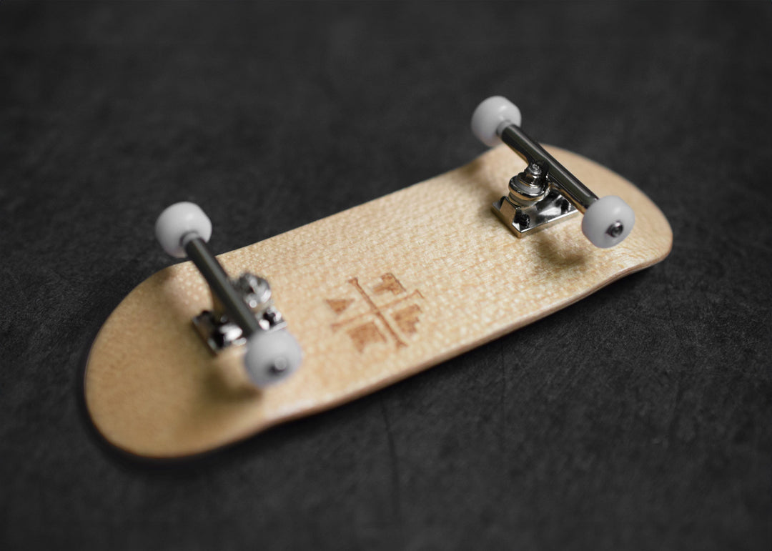 Teak Tuning 34mm Prolific Gen2 Fingerboard Complete - "Silver Heels" Colorway - Gen2 Prodigy Trucks + Pro Duro Bubble Bushings