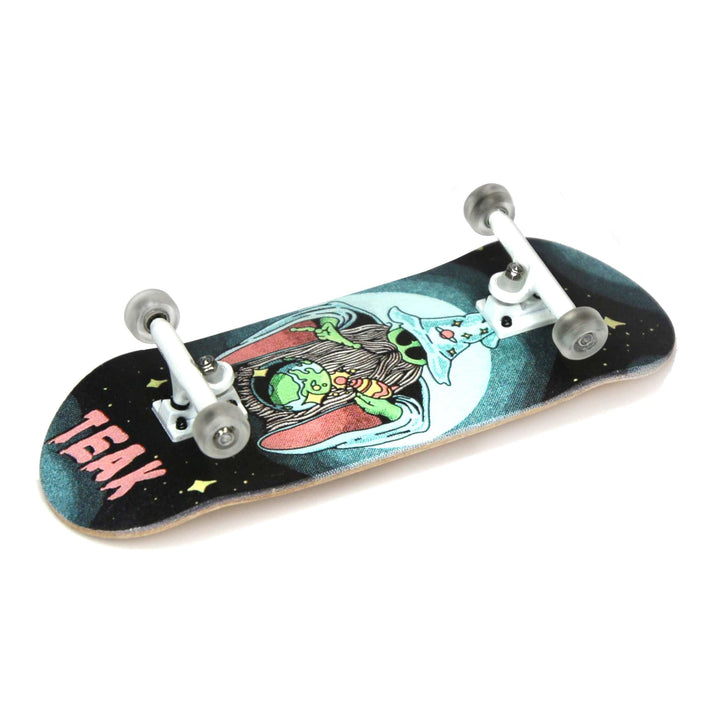 Teak Tuning 34mm Prolific Gen2 Fingerboard Complete - "Mystic Glow" Graphic - Gen2 Prodigy Trucks + Pro Duro Bubble Bushings