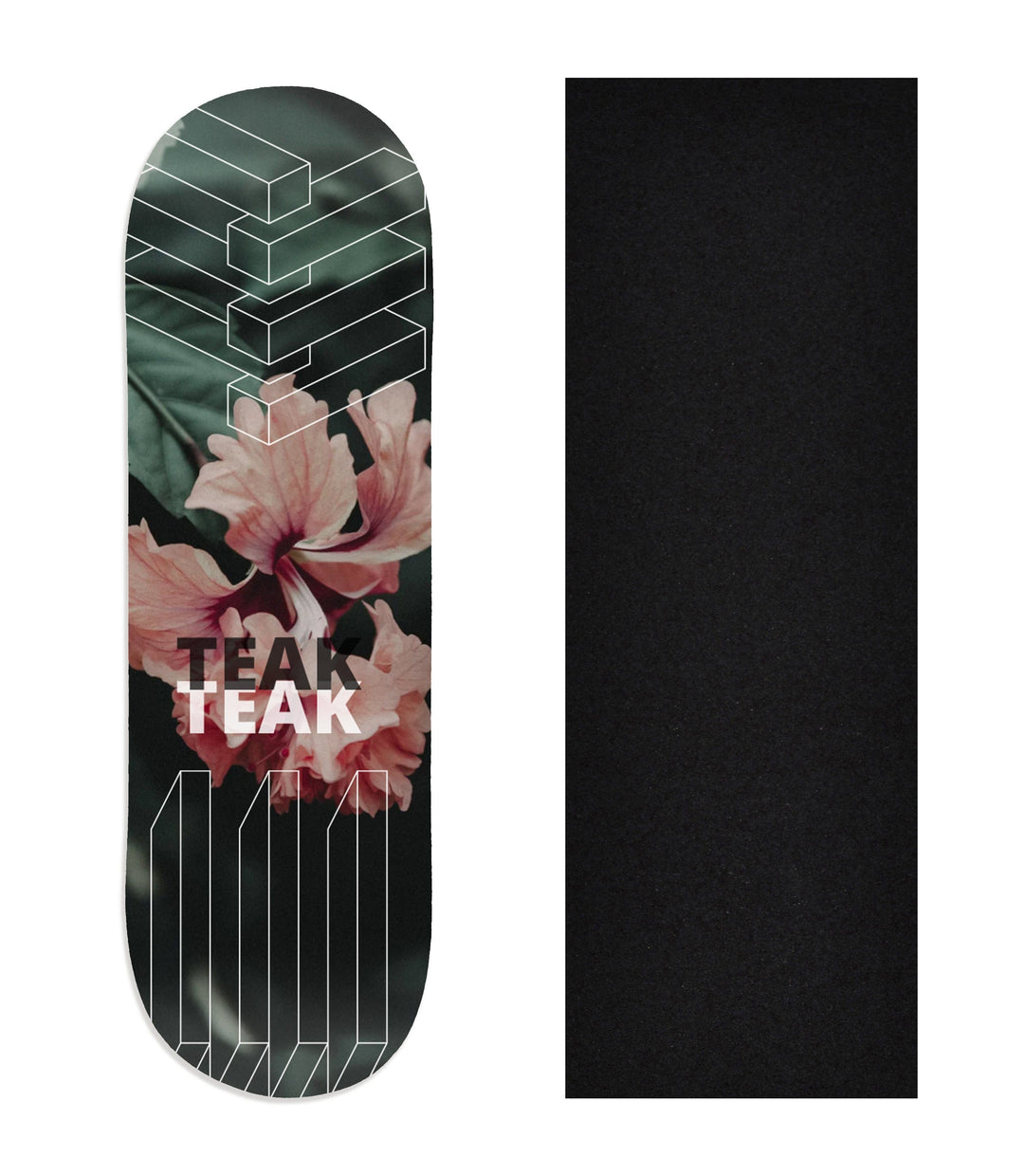 Teak Tuning Heat Transfer Graphic Wooden Fingerboard Deck, "Elliot Vair" Team Rider Collaboration V1 29mm Deck