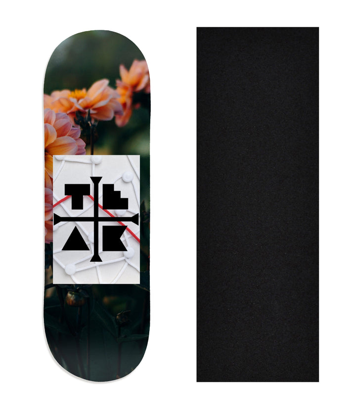 Teak Tuning Heat Transfer Graphic Wooden Fingerboard Deck, "Elliot Vair" Team Rider Collaboration V2 29mm Deck