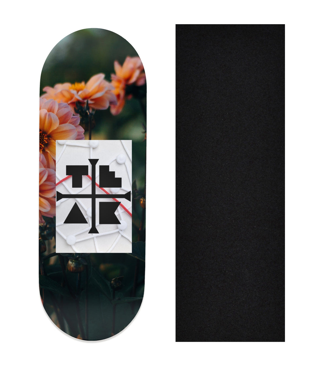 Teak Tuning Heat Transfer Graphic Wooden Fingerboard Deck, "Elliot Vair" Team Rider Collaboration V2 32mm Deck