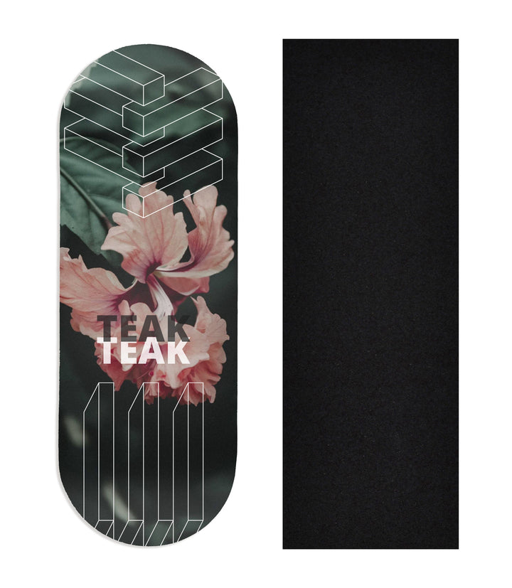 Teak Tuning Heat Transfer Graphic Wooden Fingerboard Deck, "Elliot Vair" Team Rider Collaboration V1