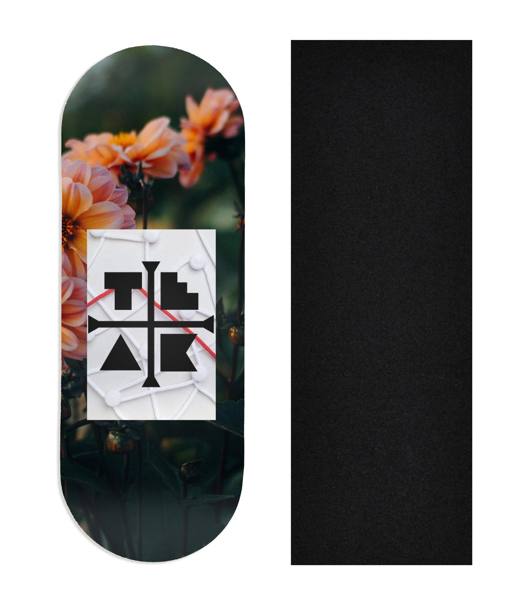 Teak Tuning Heat Transfer Graphic Wooden Fingerboard Deck, "Elliot Vair" Team Rider Collaboration V2 34mm Deck