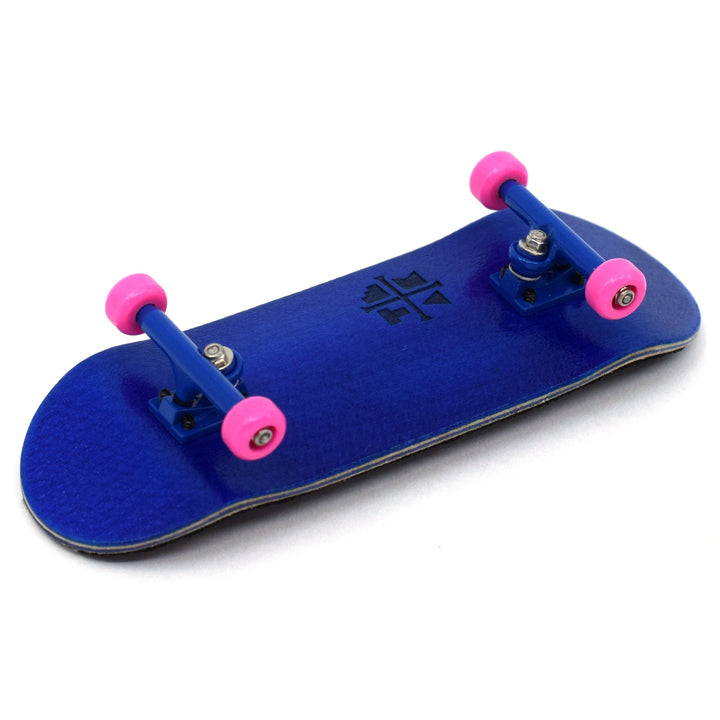 Teak Tuning 32mm Prolific Gen2 Fingerboard Complete - "Blue & Pink" Colorway - Gen2 Prodigy Trucks + Pro Duro Bubble Bushings