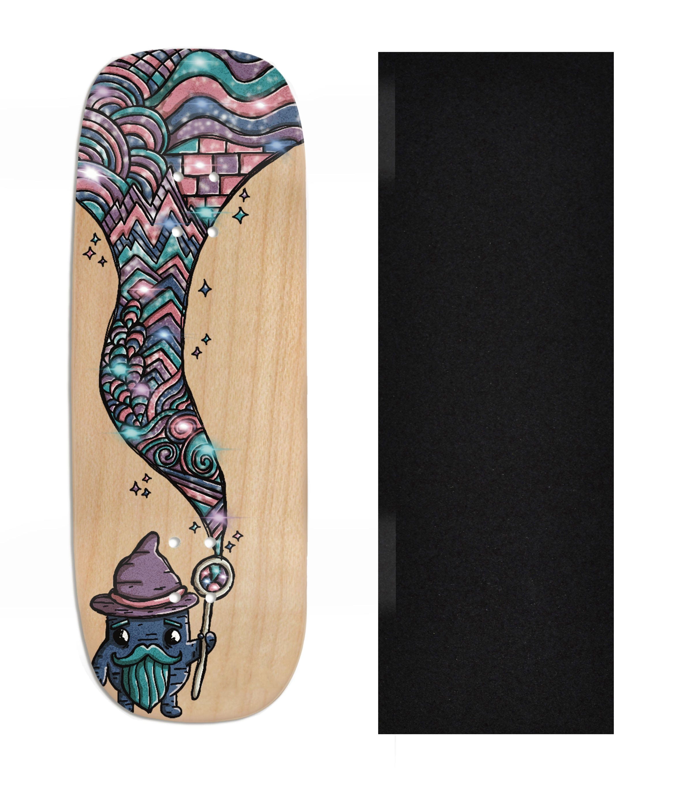 Heat Transfer Graphic Wooden Fingerboard Deck, Design Contest 2024