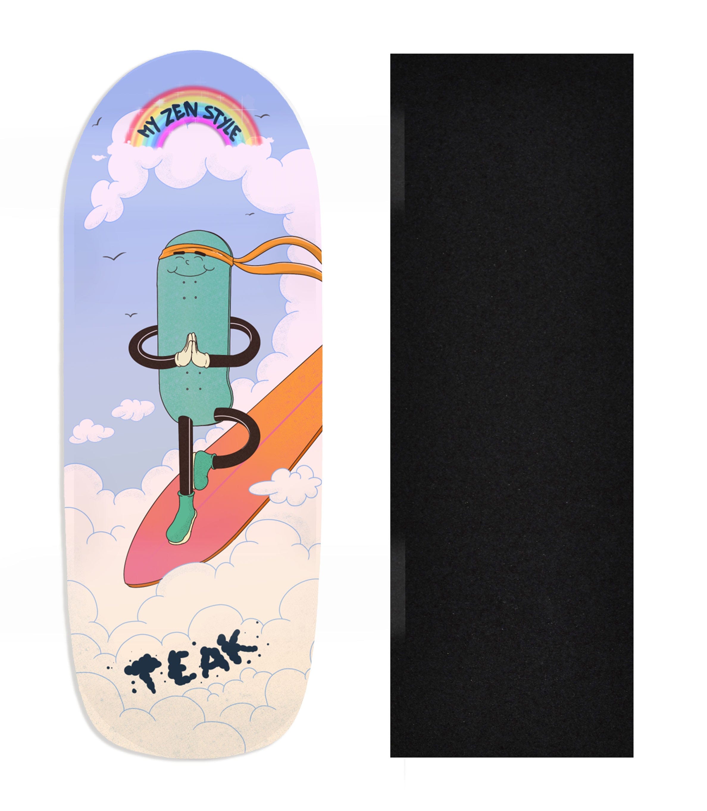 Heat Transfer Graphic Wooden Fingerboard Deck, Design Contest 2024
