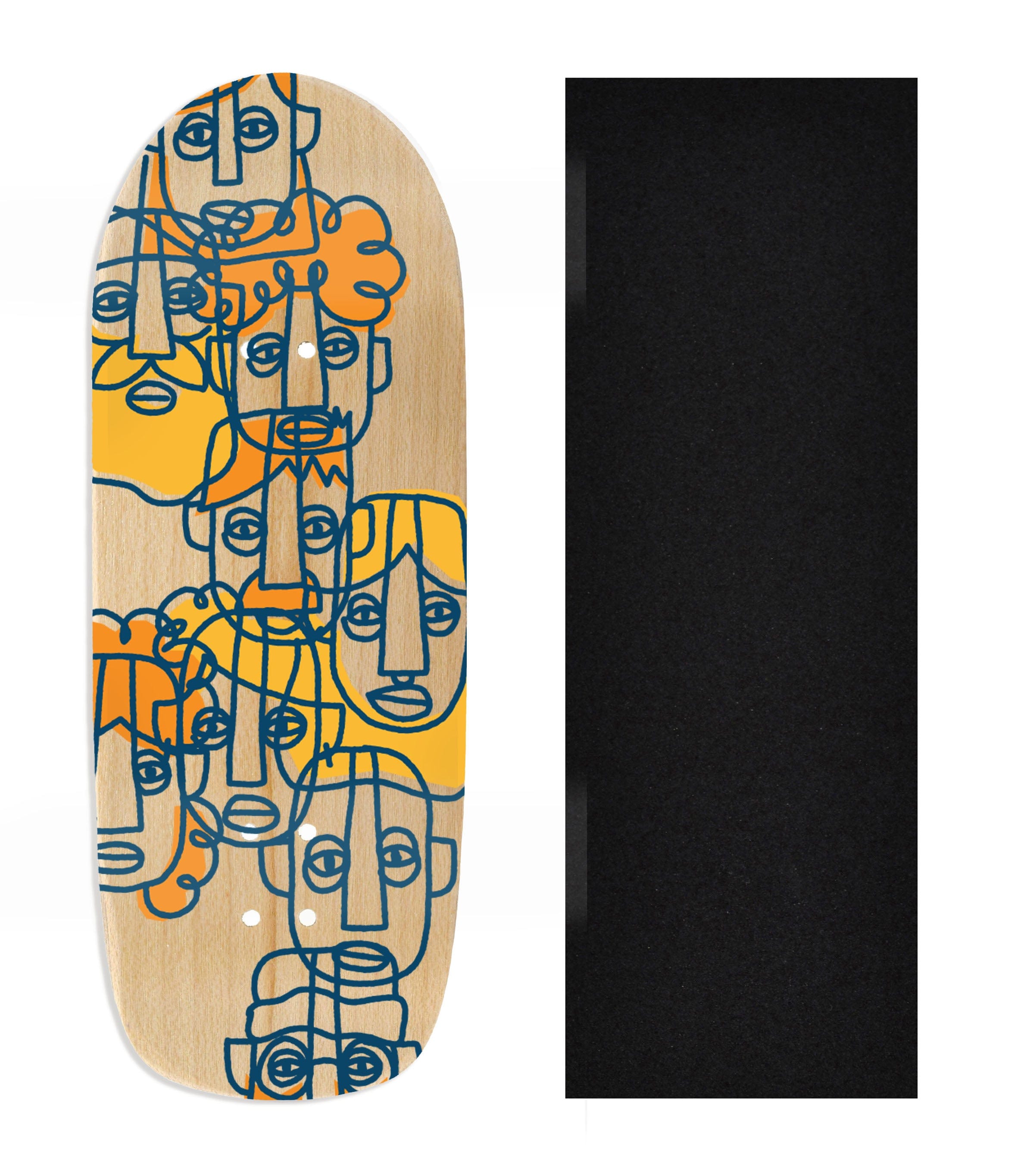 Heat Transfer Graphic Wooden Fingerboard Deck, Design Contest 2024