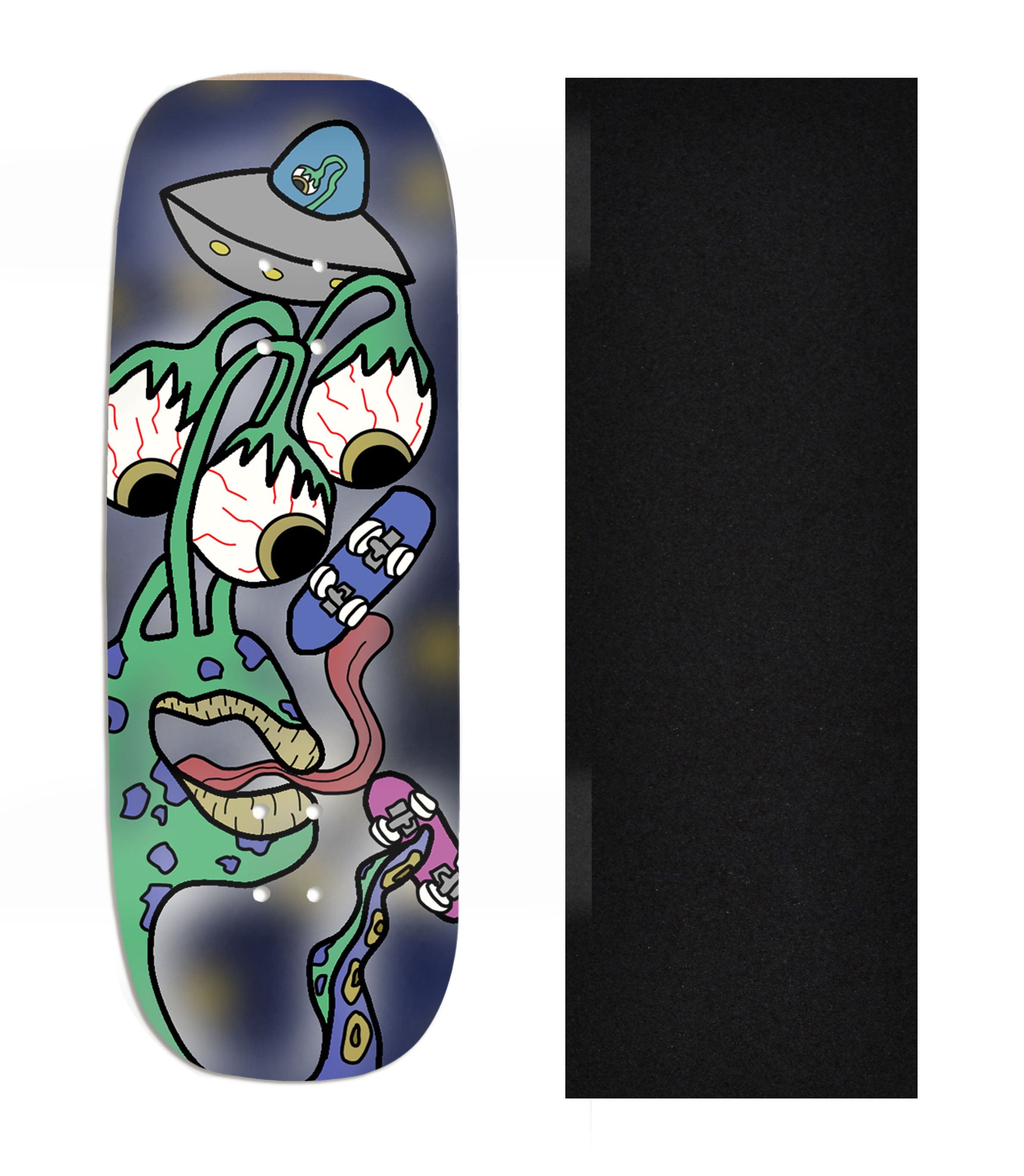 Heat Transfer Graphic Wooden Fingerboard Deck, Design Contest 2024
