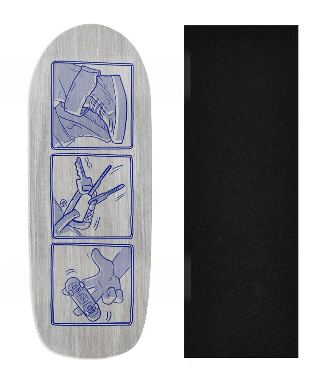 Teak Tuning Heat Transfer Graphic Wooden Fingerboard Deck, Design Contest 2025 Winner, @flamingtunapictures - "The Essentials" Poolparty Deck