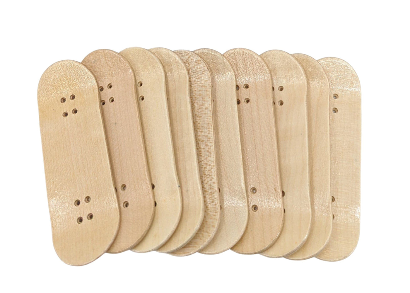 Teak Tuning 10pk Maker Series Maple Wooden Fingerboard Deck, "Unbranded" - 32mm x 97mm