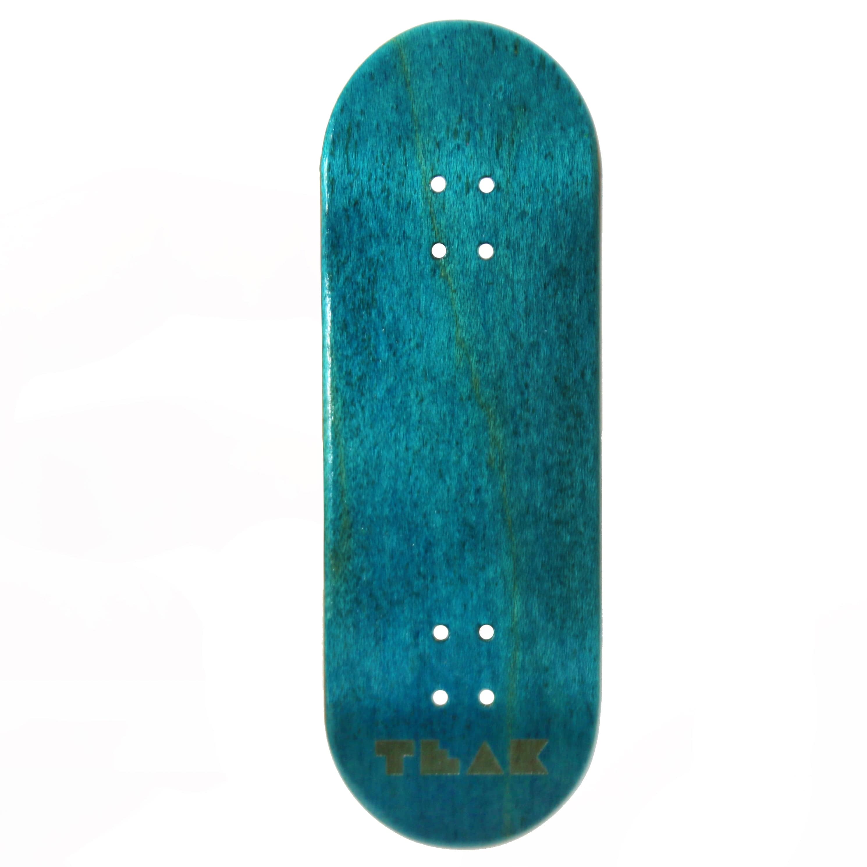 Flow Series Wooden Deck - “Deep Teal” Engraved Deck - 32x96mm with