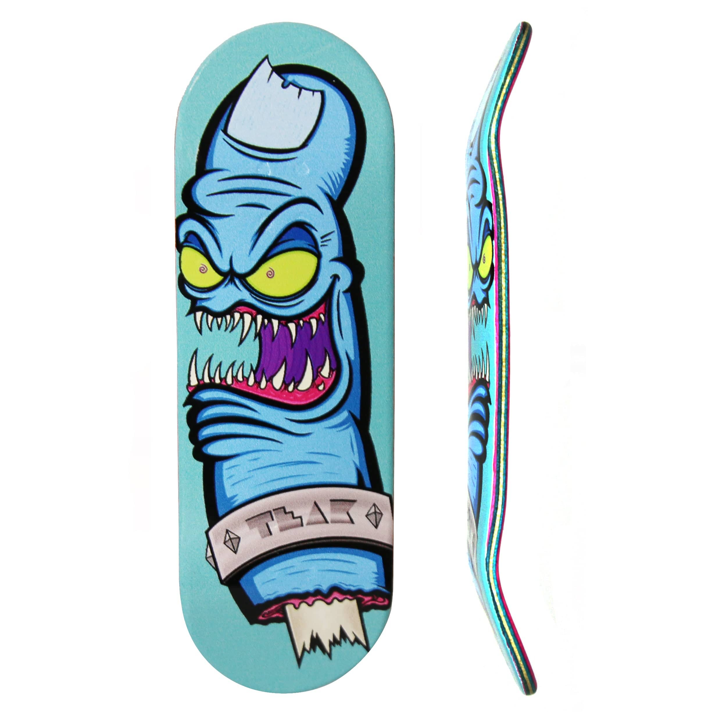 Flow Series Wooden Deck - “Gnarly Bite” Graphic by @jhefty