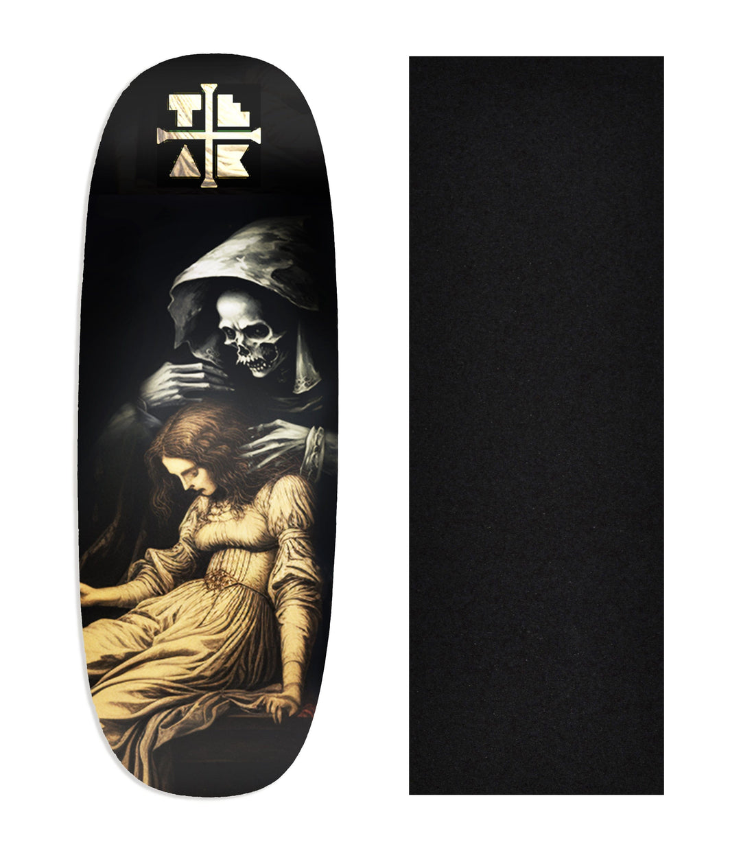 Teak Tuning Heat Transfer Graphic Wooden Fingerboard Deck, "The Visit" Ohhh Deck