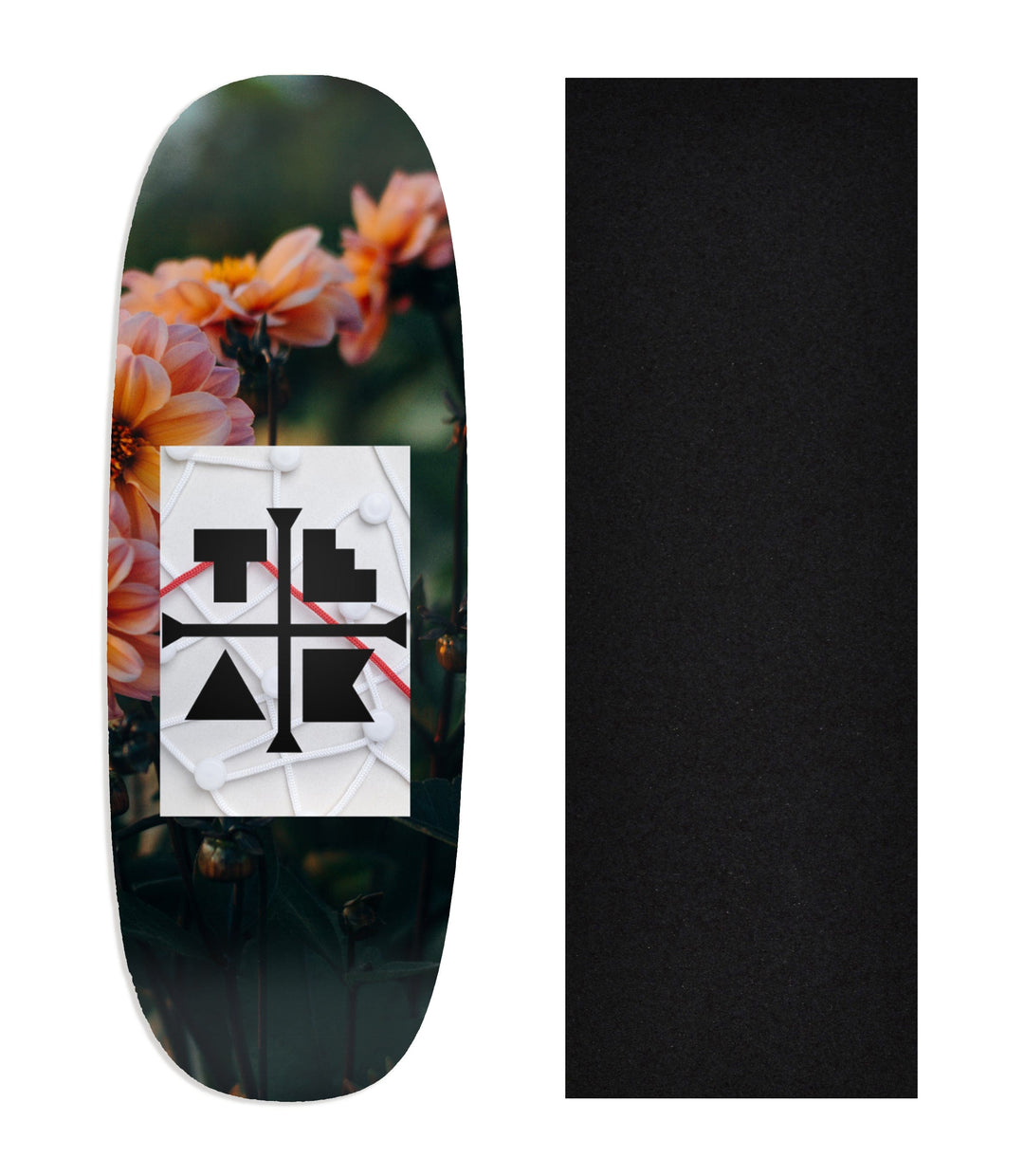 Teak Tuning Heat Transfer Graphic Wooden Fingerboard Deck, "Elliot Vair" Team Rider Collaboration V2 Ohhh Deck