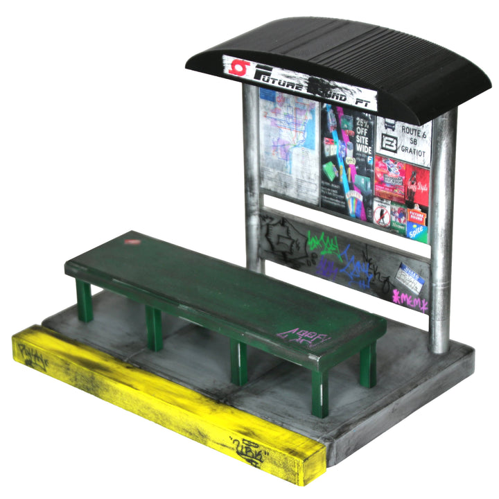 Future Bound Prints The Bus Stop - 7.25 Inches - Hand Painted &amp; Distressed Obstacle by Future Bound Prints (Copy)