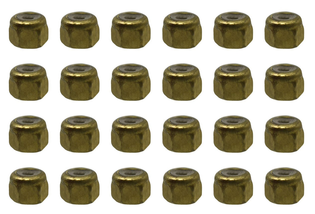 Teak Tuning 24PK Makers Series Professional Nylon Insert Fingerboard Lock Nuts (Gold Colorway)