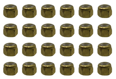 Teak Tuning 24PK Makers Series Professional Nylon Insert Fingerboard Lock Nuts (Gold Colorway)