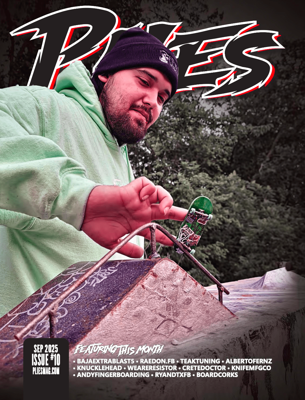 Teak Tuning Pro Fingerboards Plies Magazine Issue #10 by USAFBL - Limited Edition Physical Print Copy of Plies Magazine Issue #10