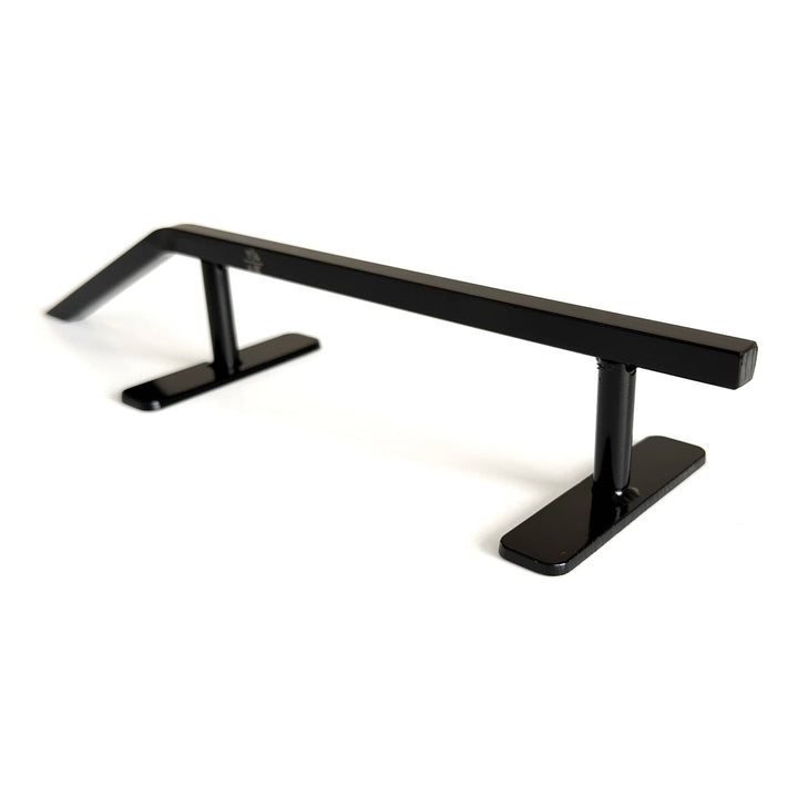 Teak Tuning Fingerboard Rail with Pole Jam Entrance V2, 12.5" Long - Steel Construction - Made in USA - Black