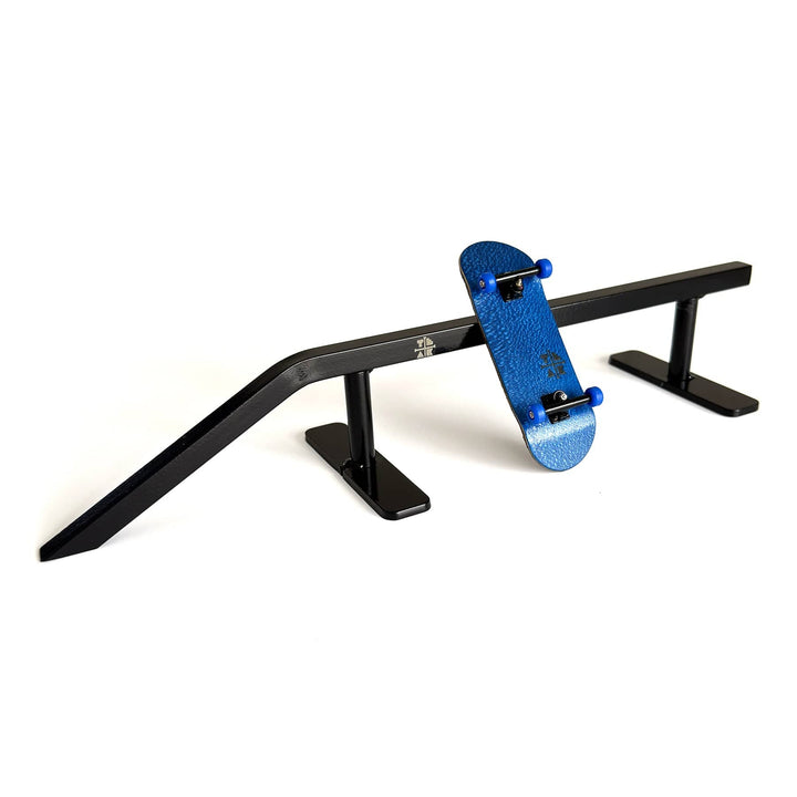 Teak Tuning Fingerboard Rail with Pole Jam Entrance V2, 12.5" Long - Steel Construction - Made in USA - Black