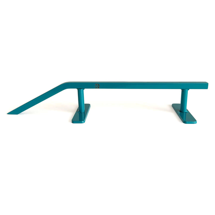 Teak Tuning Fingerboard Rail with Pole Jam Entrance V2, 12.5" Long - Steel Construction - Made in USA - Teak Teal