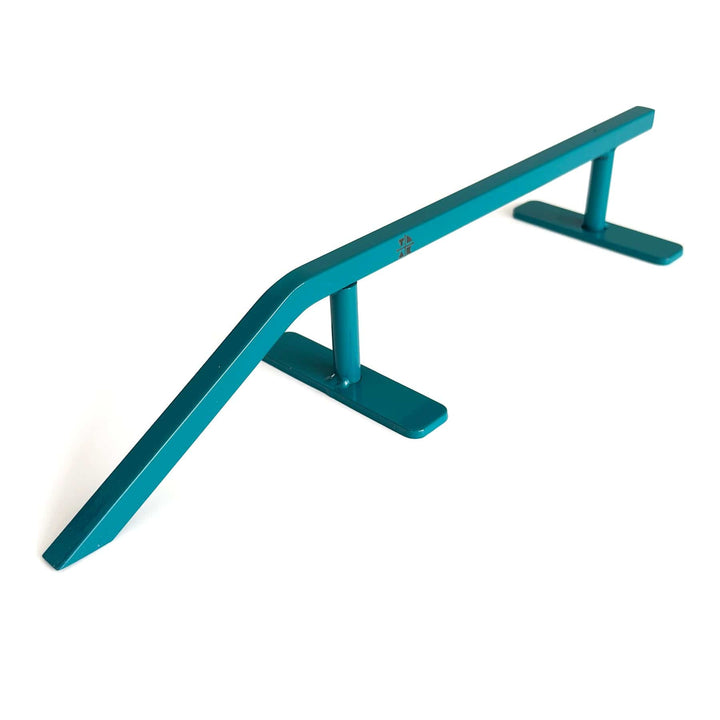 Teak Tuning Fingerboard Rail with Pole Jam Entrance V2, 12.5" Long - Steel Construction - Made in USA - Teak Teal