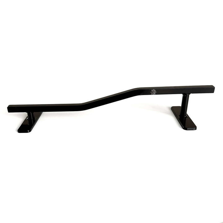 Teak Tuning Square, Bi-Level Fingerboard Rail V2, 12" Long - Steel Construction - Made in USA - Black