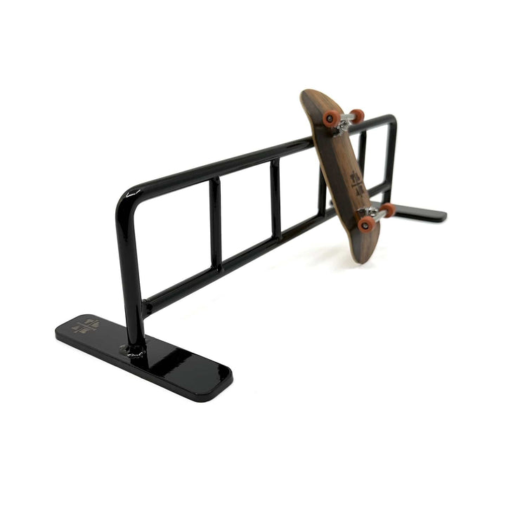 Teak Tuning Bike Rack Style Fingerboard Rail V2, 10" Long - Steel Construction - Made in USA - Black