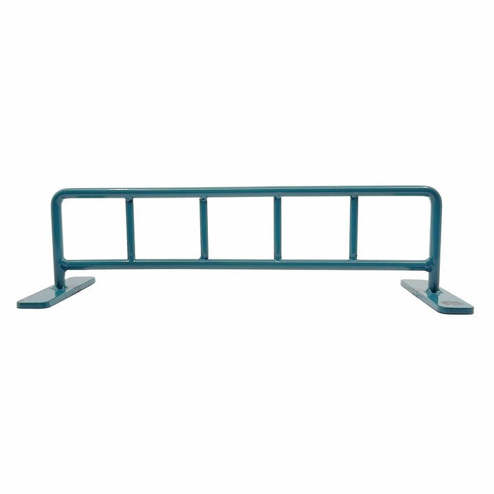 Teak Tuning Bike Rack Style Fingerboard Rail V2, 10" Long - Steel Construction - Made in USA - Teak Teal