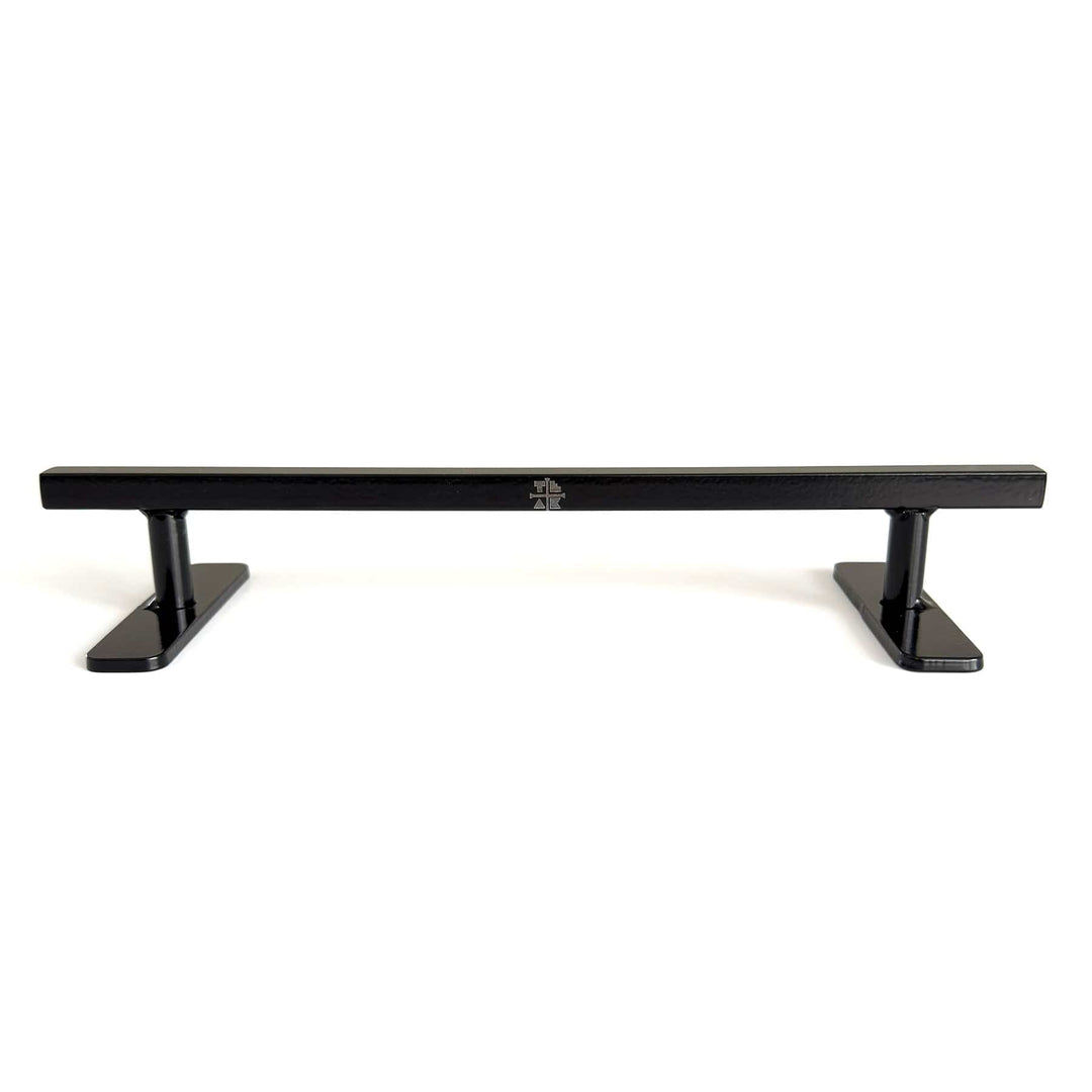Teak Tuning Straight, Square Fingerboard Rail V2, 10" Long - Steel Construction - Made in USA - Black