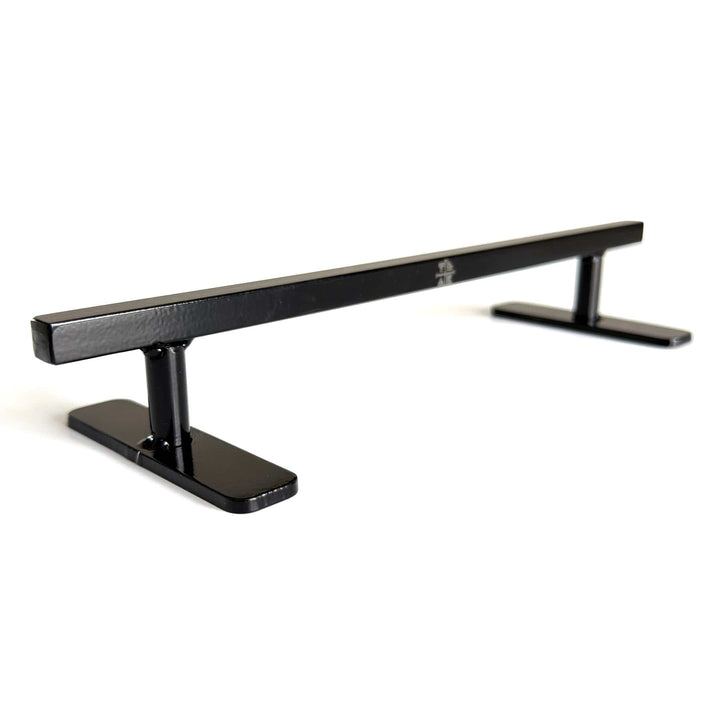 Teak Tuning Straight, Square Fingerboard Rail V2, 10" Long - Steel Construction - Made in USA - Black
