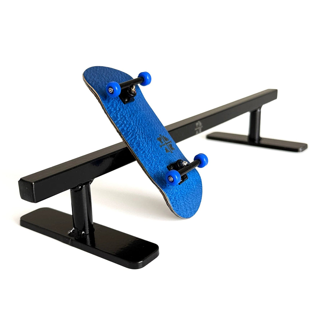 Teak Tuning Straight, Square Fingerboard Rail V2, 10" Long - Steel Construction - Made in USA - Black