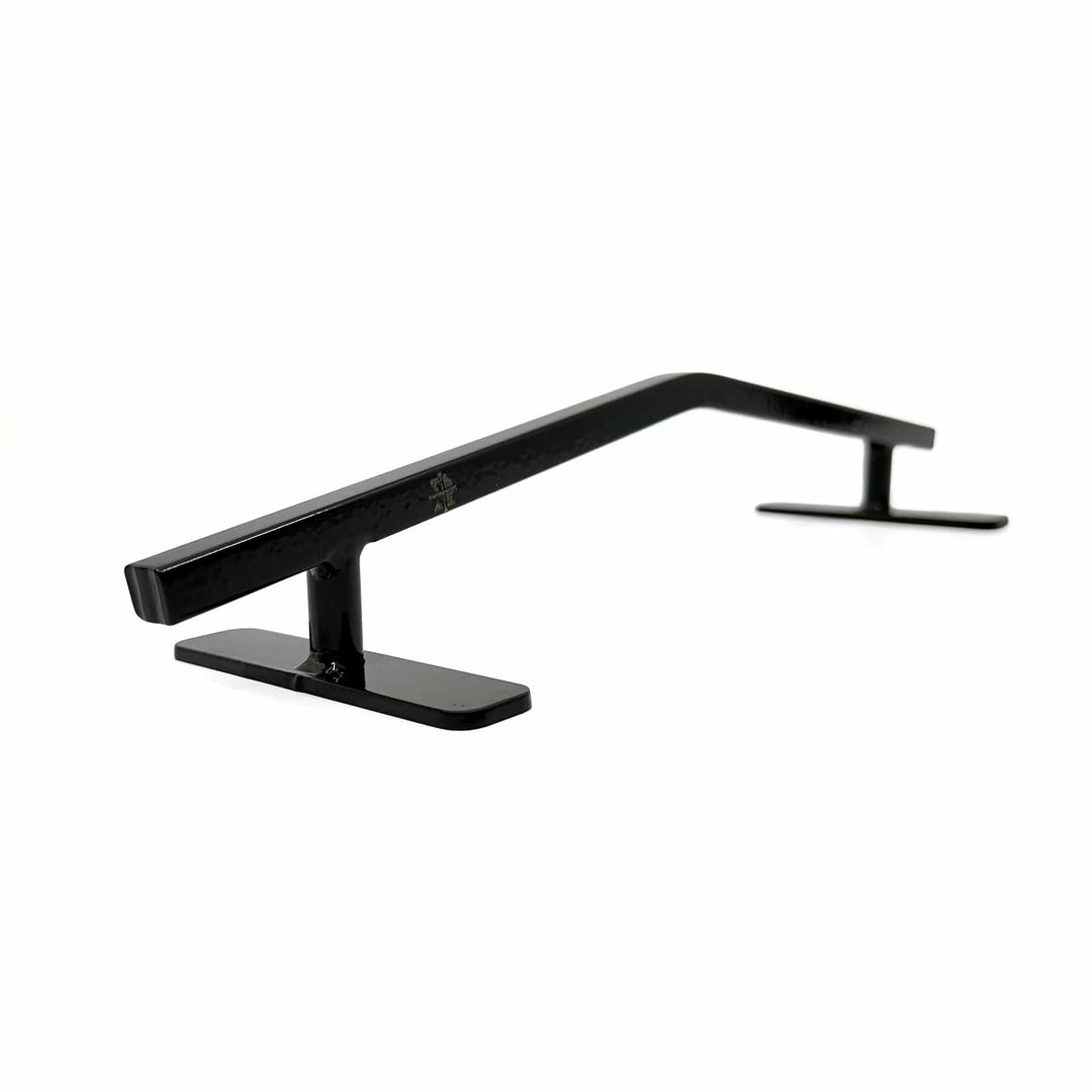 Teak Tuning Straight, Mellow Peak Style Fingerboard Rail V2, 12" Long - Steel Construction - Made in USA - Black