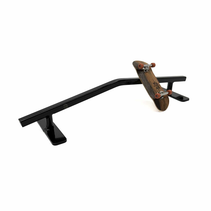 Teak Tuning Straight, Mellow Peak Style Fingerboard Rail V2, 12" Long - Steel Construction - Made in USA - Black