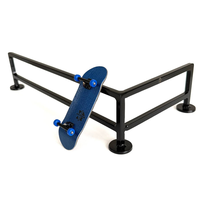 Teak Tuning Fence Style, L-Shaped Fingerboard Rail V2, 11" Long - Steel Construction - Made in USA - Black