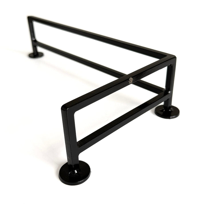 Teak Tuning Fence Style, Reverse L-Shaped Fingerboard Rail V2, 11" Long - Steel Construction - Made in USA - Black