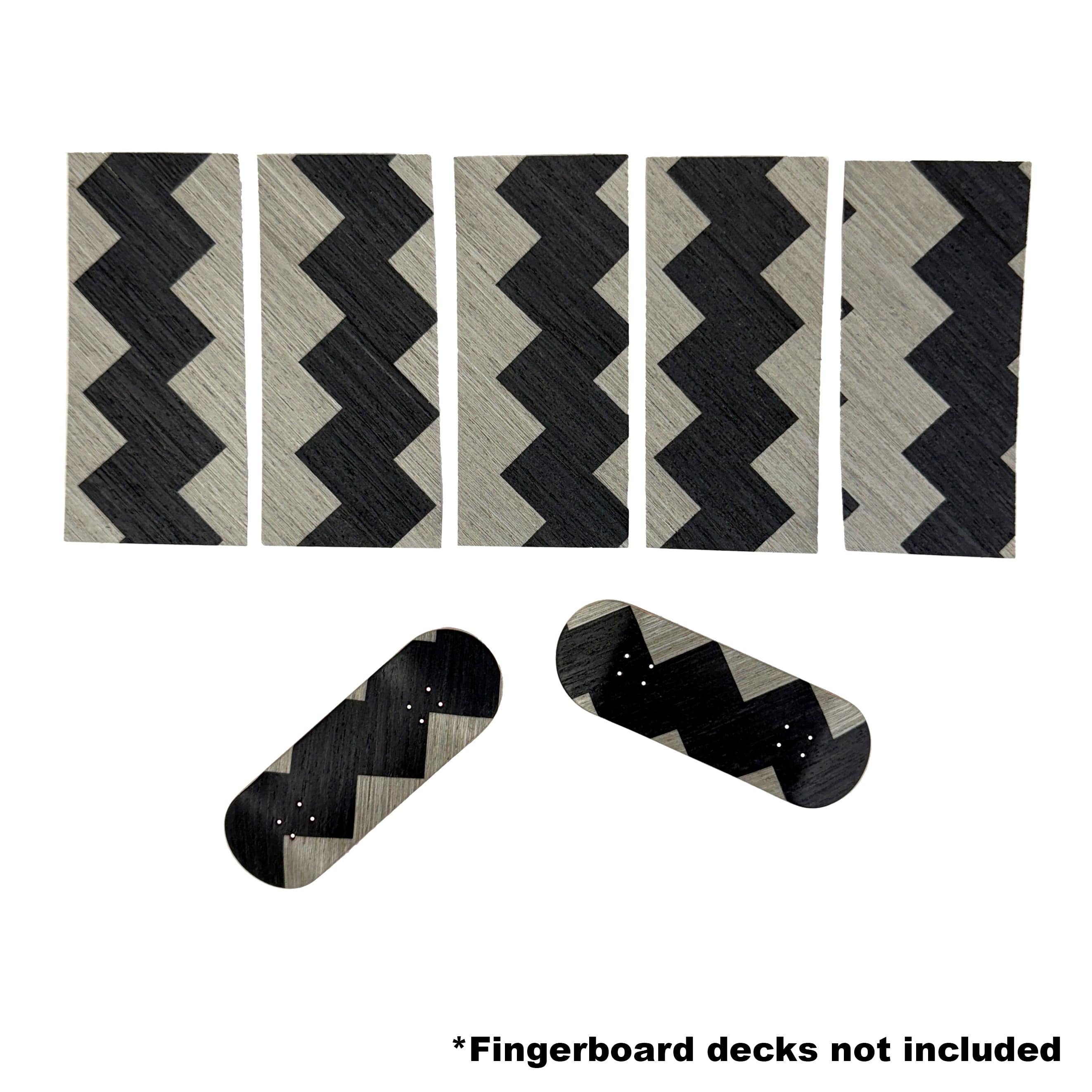 Zig Zag Split Ply Veneer - 5 Oversized Sheets of Unique Veneer for