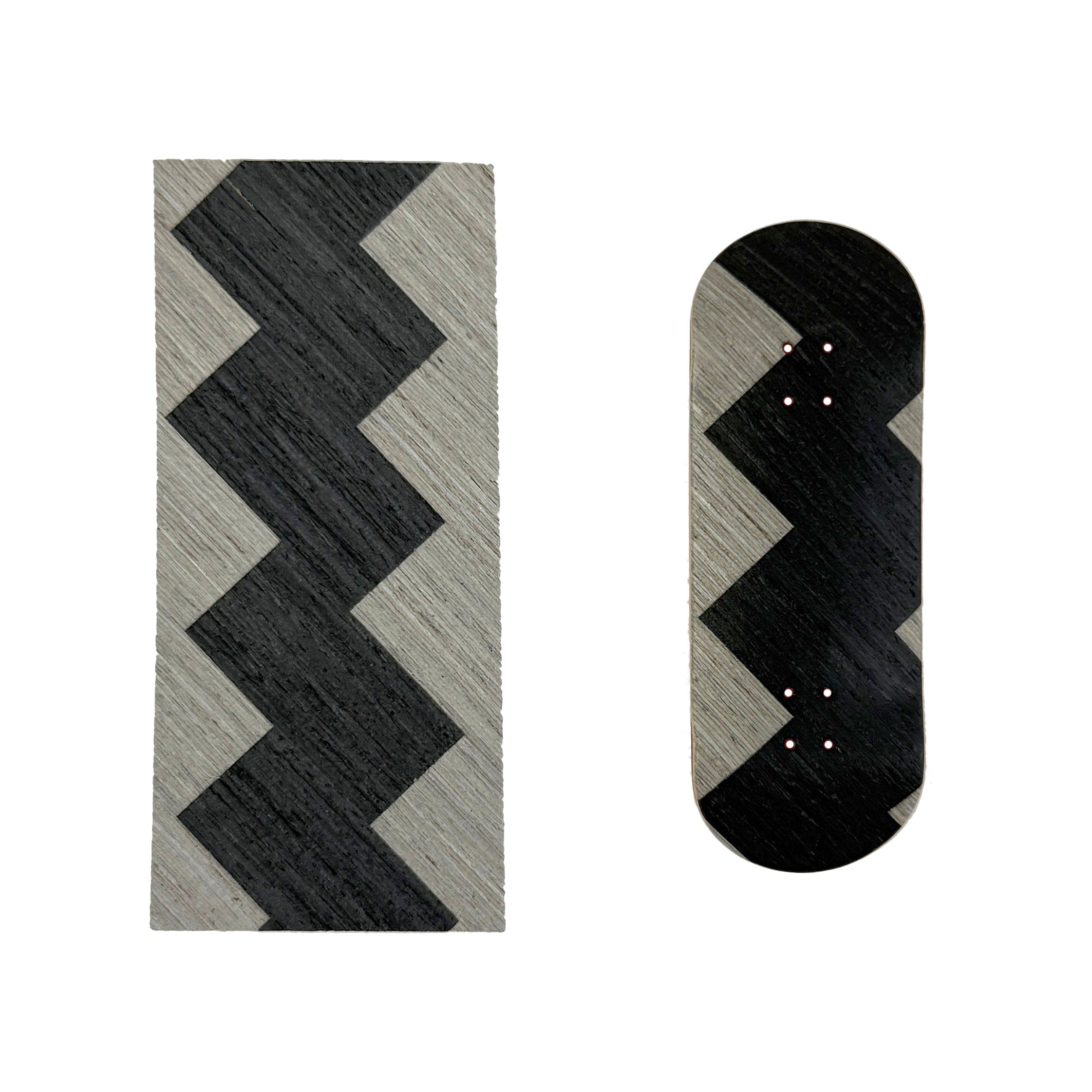 Zig Zag Split Ply Veneer - 5 Oversized Sheets of Unique Veneer for