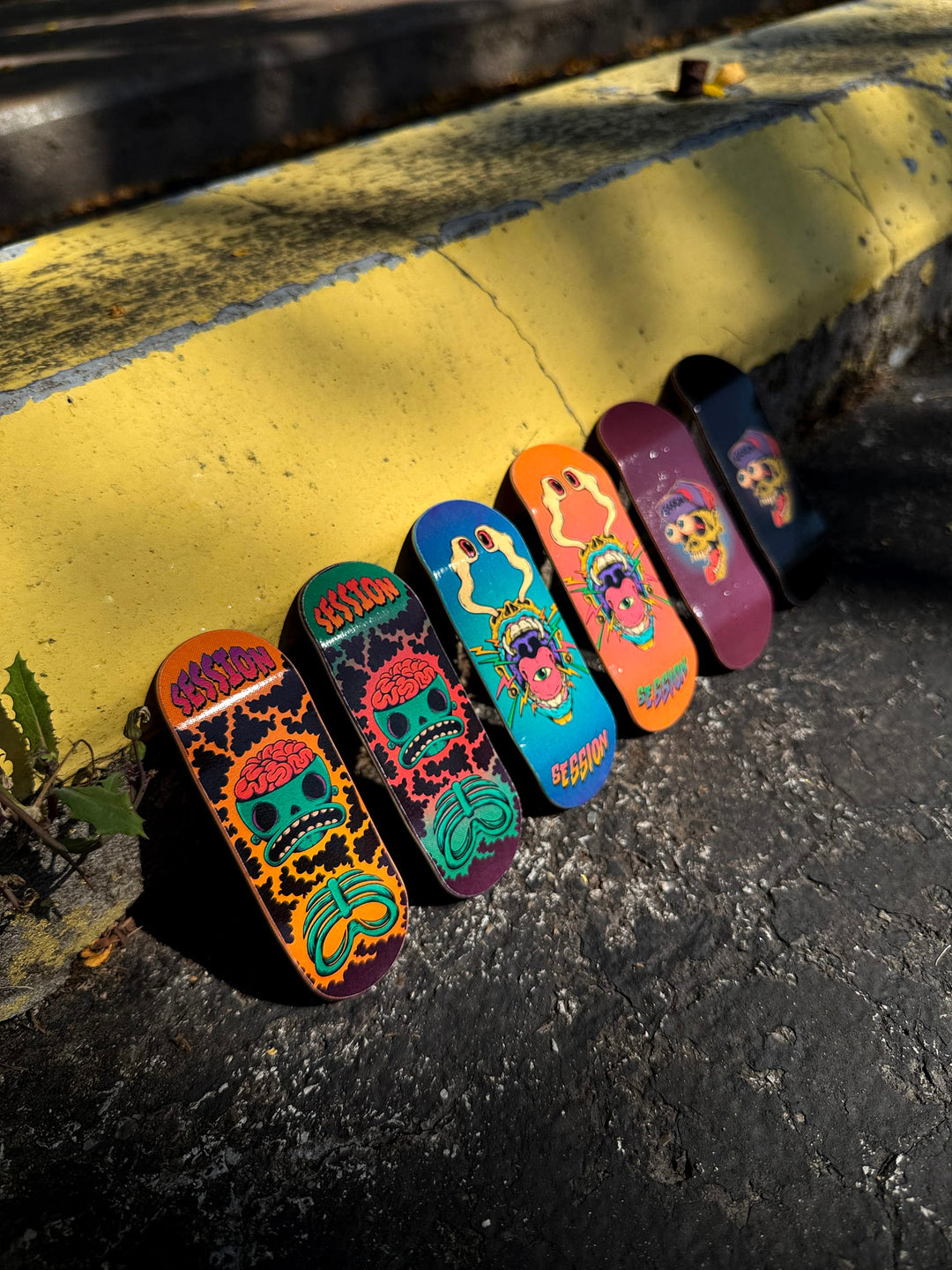 Session Fingerboards BLEM Session x TUIBZ Collab Deck - Random Graphic - Slightly Warped Blem Deck - FINAL SALE