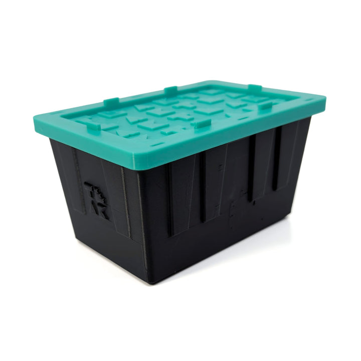 Teak Tuning Teak Tote - Fingerboard Storage Tote &amp; Organizer Tray - 4.875" Long, Stackable Mini Crates