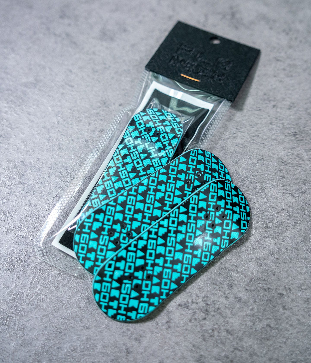 6oh5oh Teak x 6oh5oh 3D Printed Fingerboard Deck - Teal