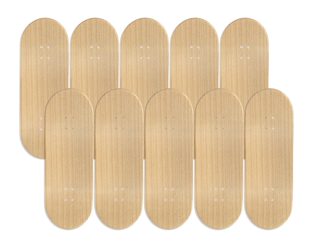 Teak Tuning 10pk Maker Series Maple Wooden Fingerboard Deck, "Unbranded" - 32mm x 97mm